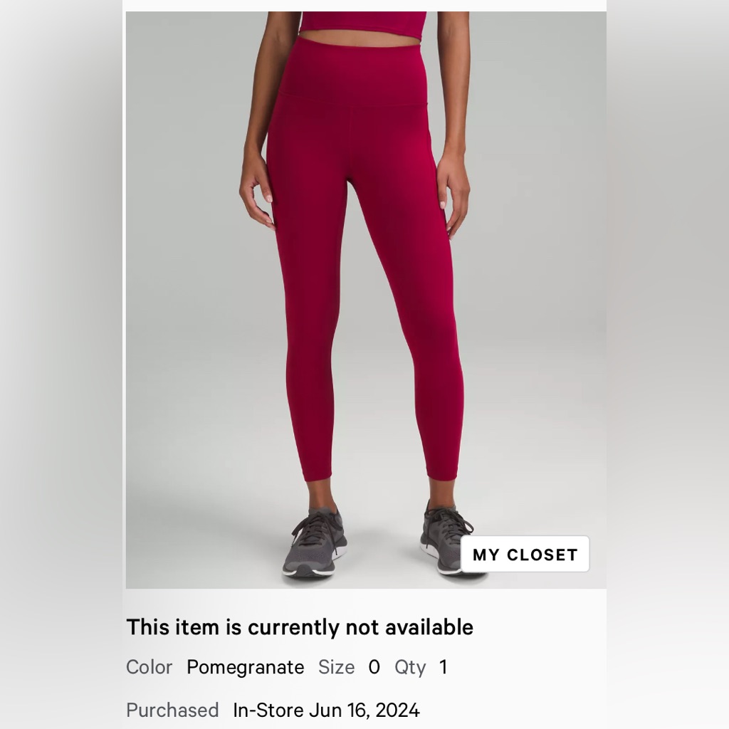 Size 0 Nbw Wunder Under Fushia Leggings 25”
